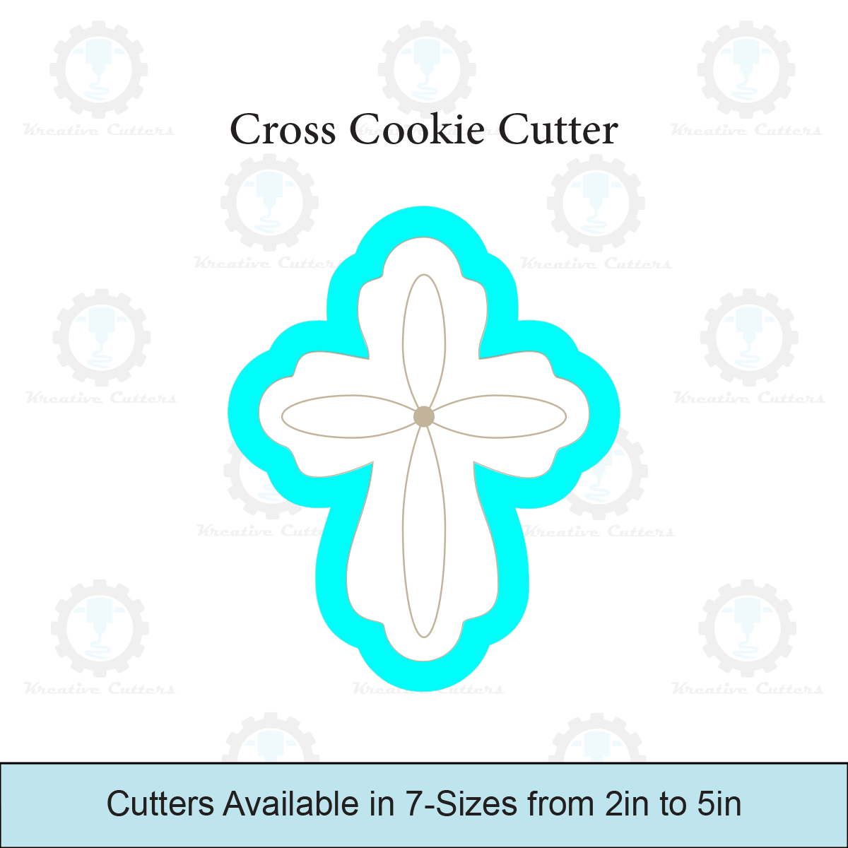 Easter Baptism Cross Cookie Cutter