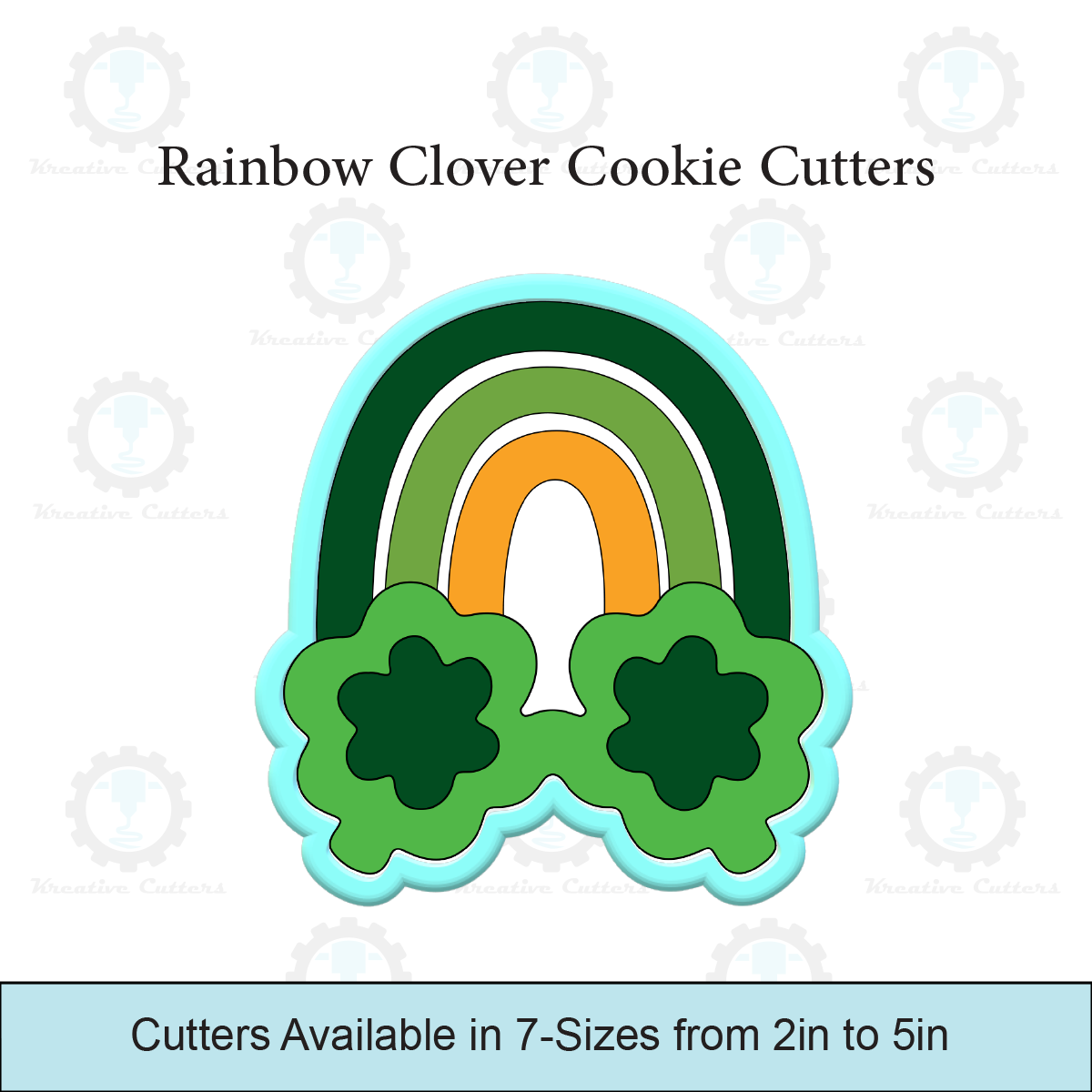 Rainbow Clover Sunglasses Cookie Cutters
