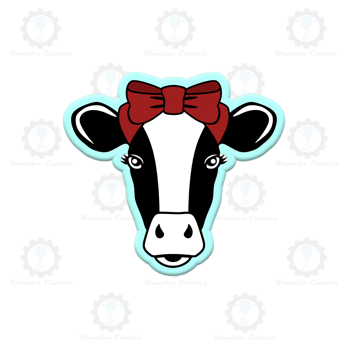 Cow With Bow Cookie Cutters