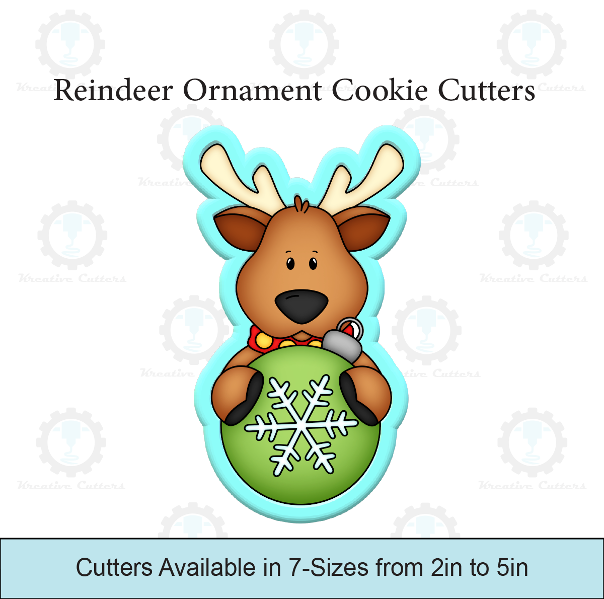 Reindeer Ornament Cookie Cutters
