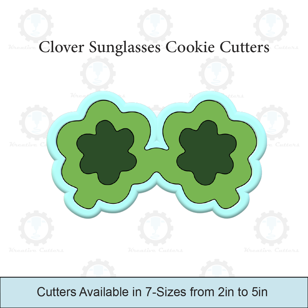 Clover Sunglasses Cookie Cutters