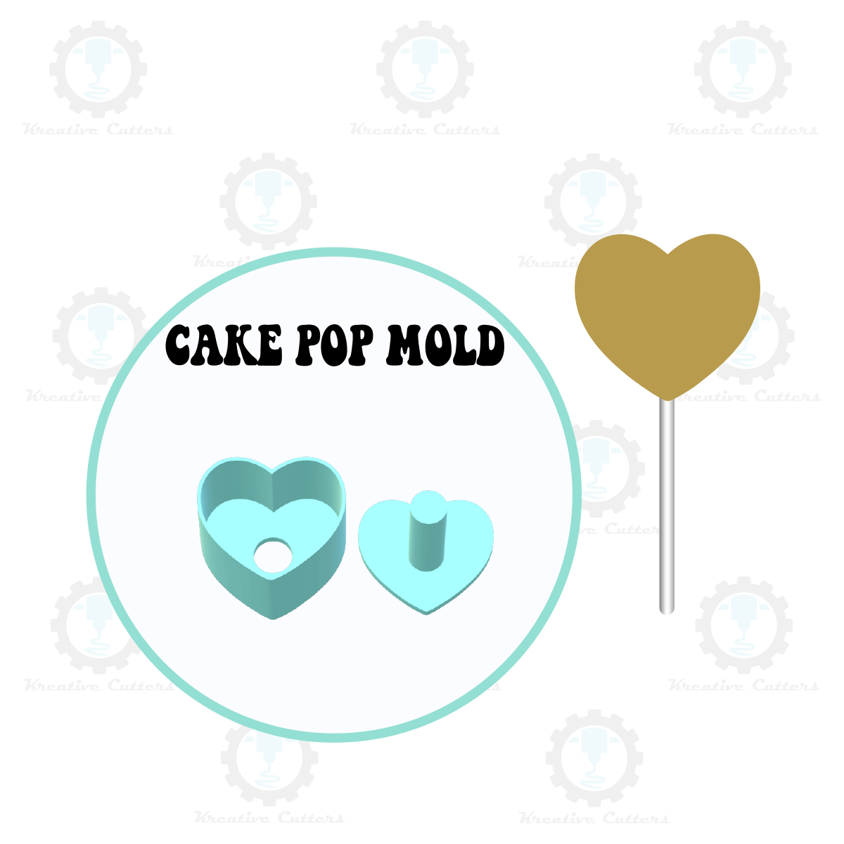 Heart Cake Pop Mold | Single or Multi-popper