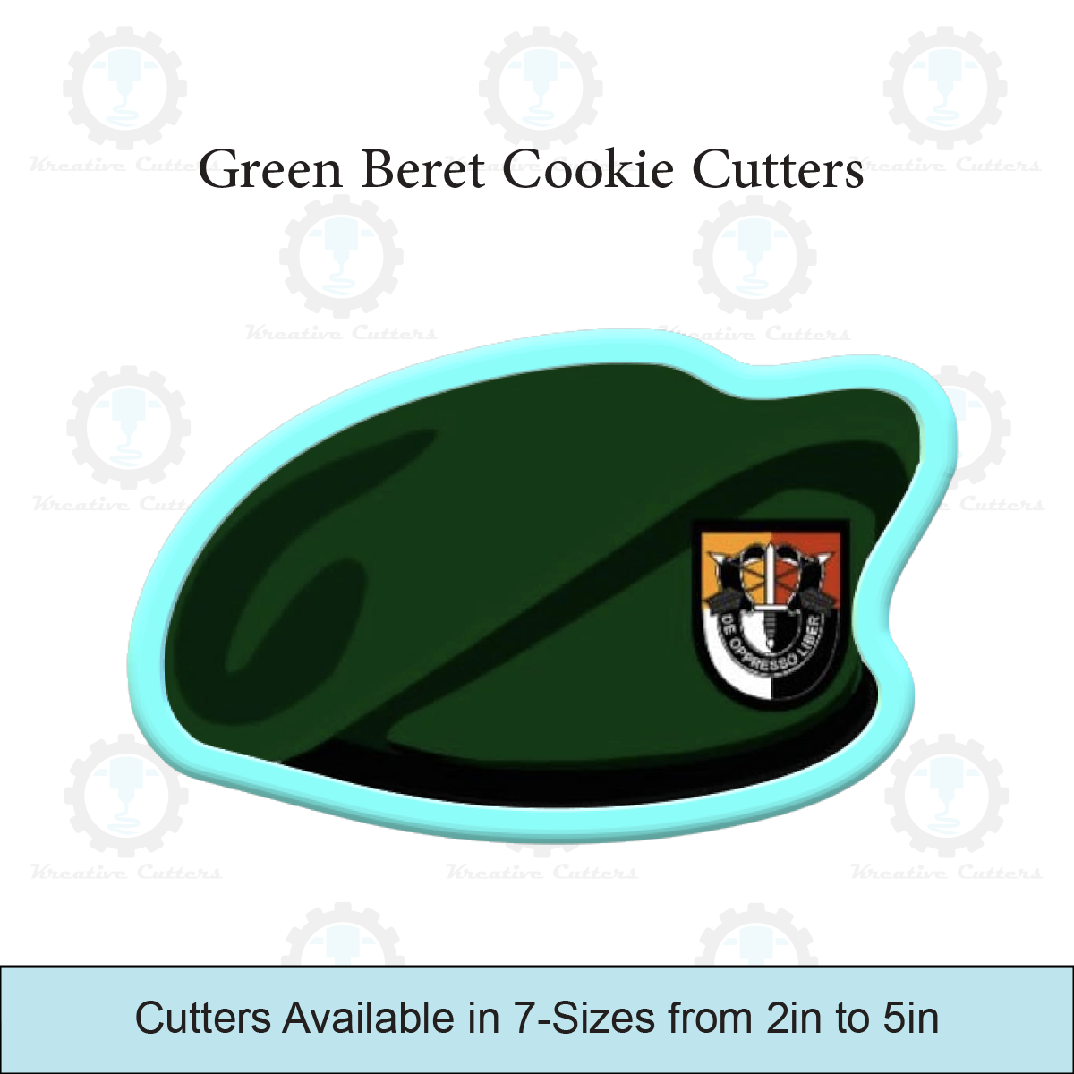 Green Beret Cookie Cutters