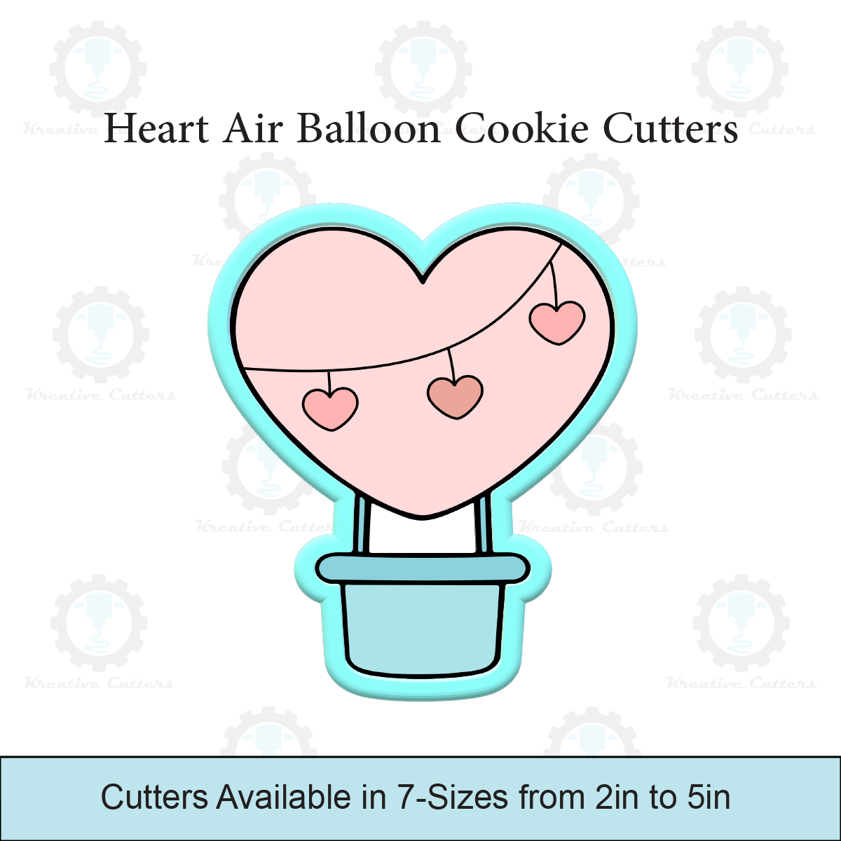 Heart Air Balloon Cookie Cutters