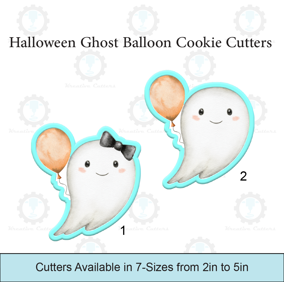 Halloween Ghost Balloon Cookie Cutters