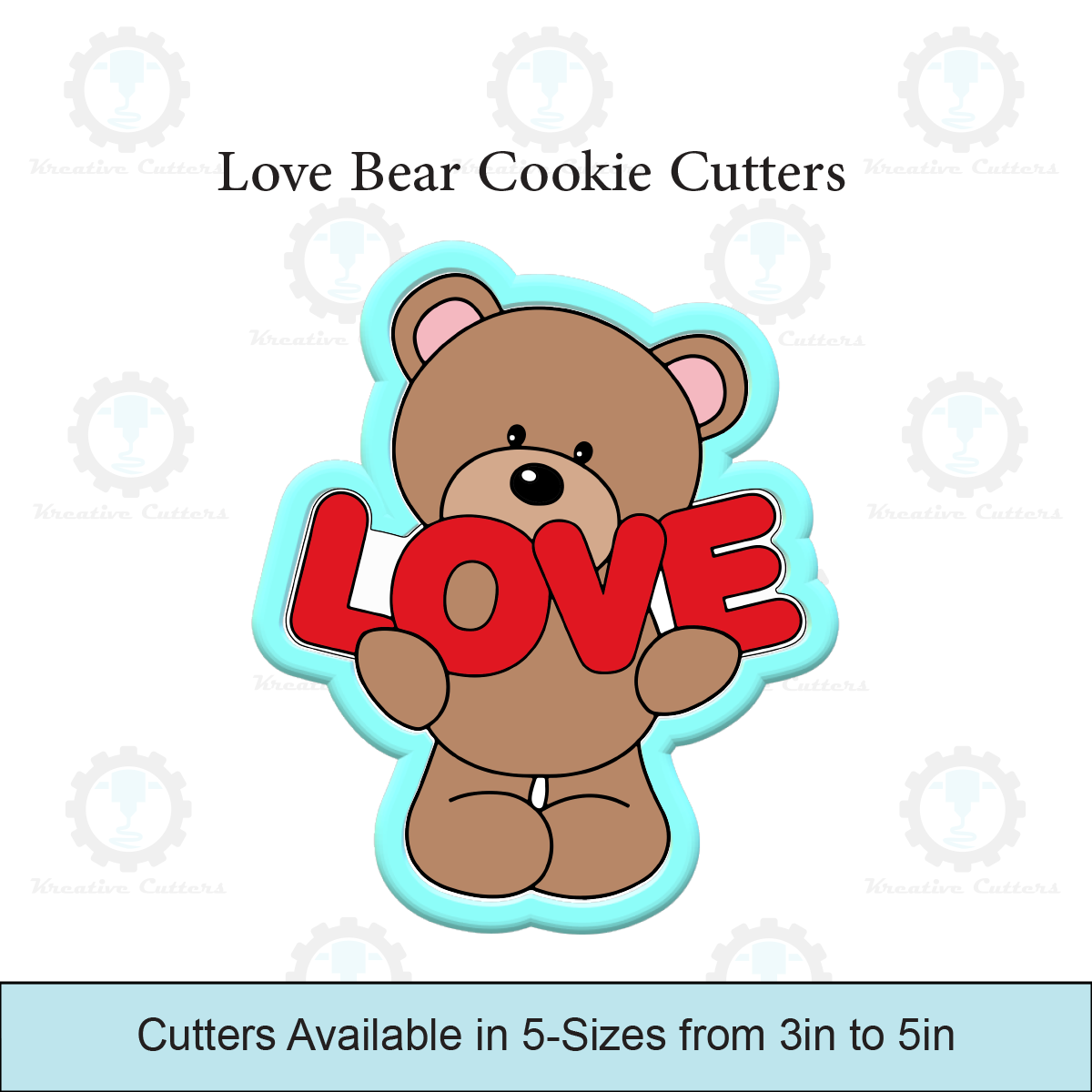 Love Bear Cookie Cutters