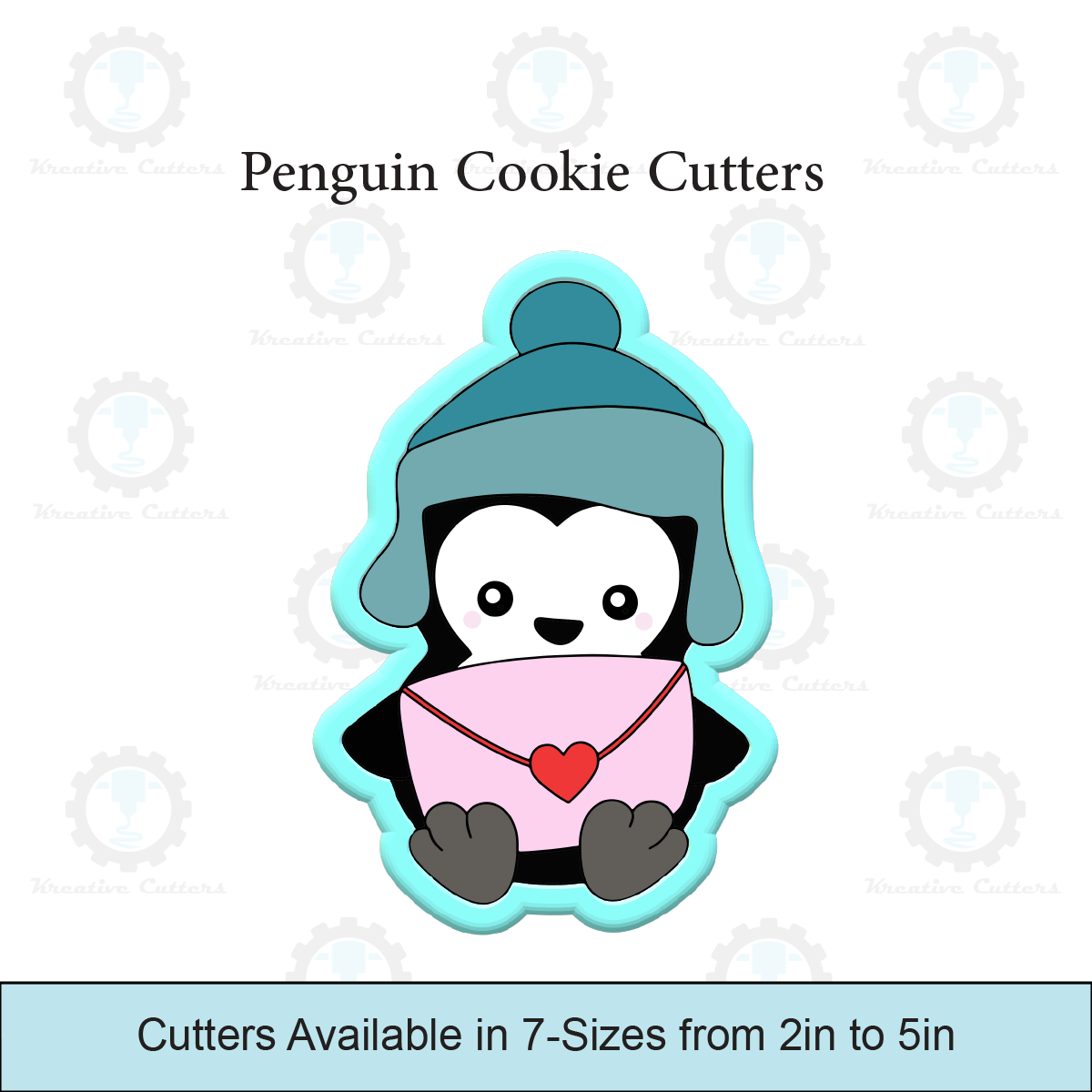 Valentines Penguin Cookie Cutters