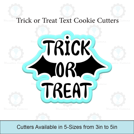 Trick or Treat Text Cookie Cutters