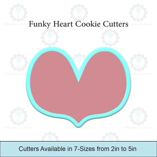 Funky Heart Cookie Cutters