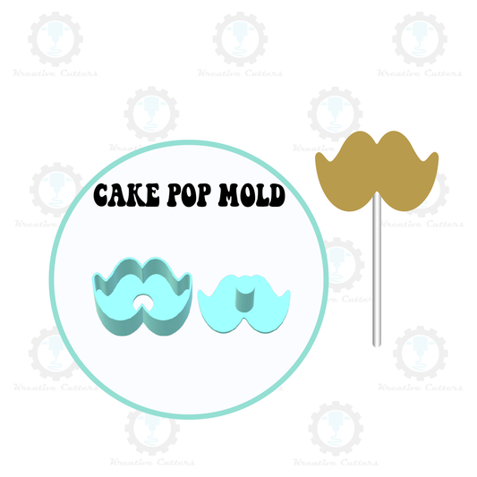 Mustache Cake Pop Mold | Single or Multi-popper