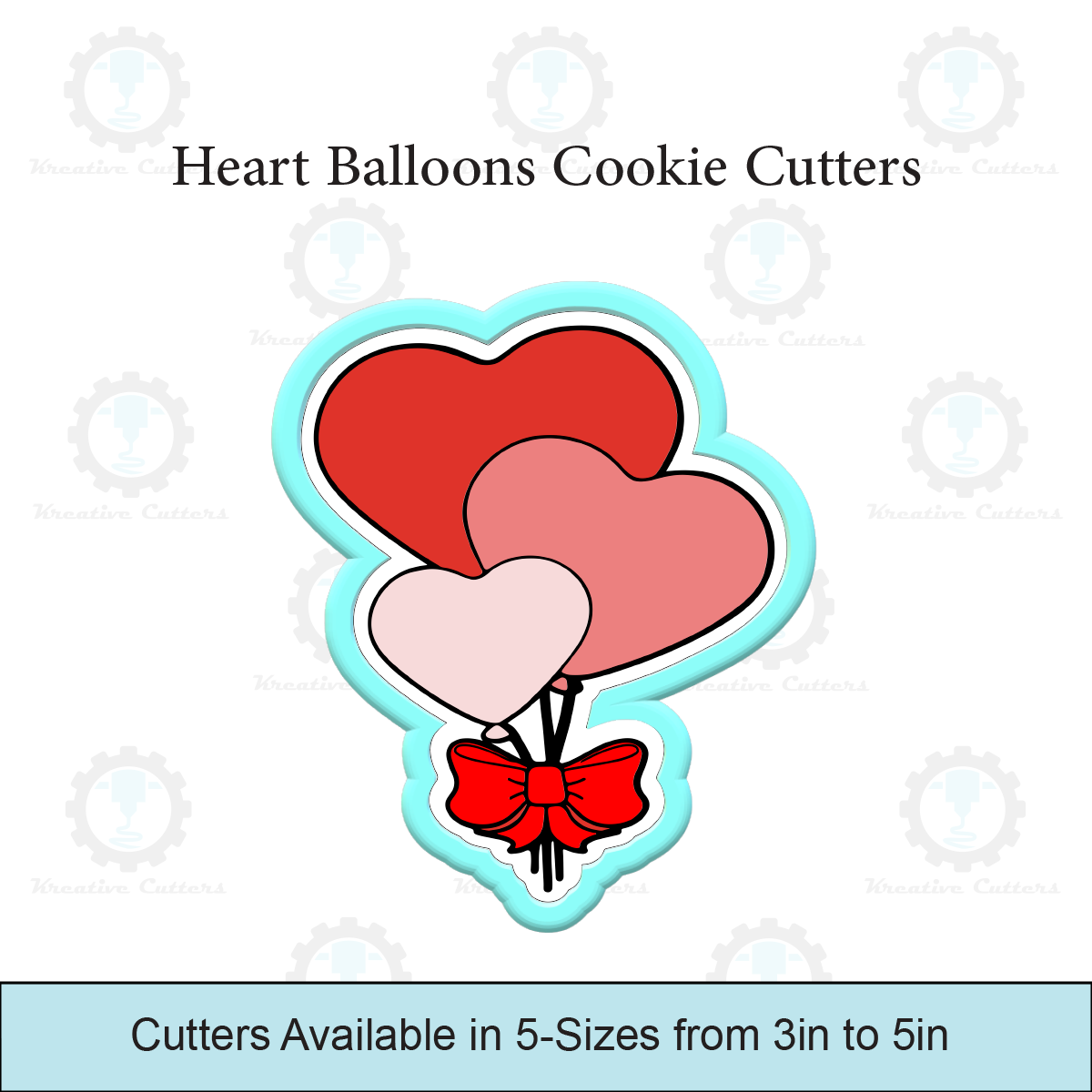 Heart Balloons Cookie Cutters