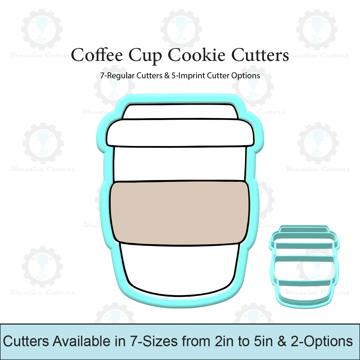 Coffee Cup Cookie Cutters | With Imprint Cutter Option