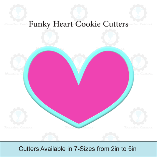Funky Heart Cookie Cutters