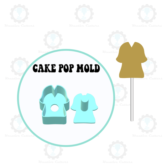 Graduation Gown Cake Pop Mold | Single or Multi-popper