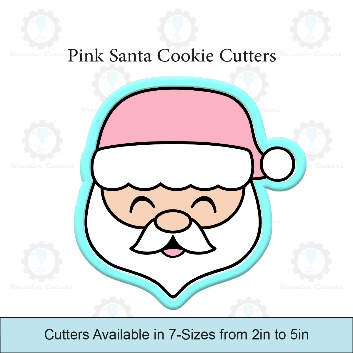 Pink Santa Cookie Cutters