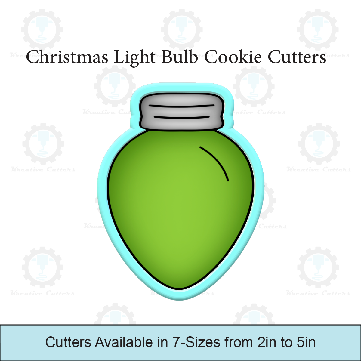Christmas Light Bulb Cookie Cutters