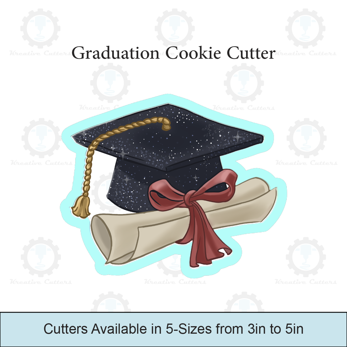 Cap and Diploma Cookie Cutter