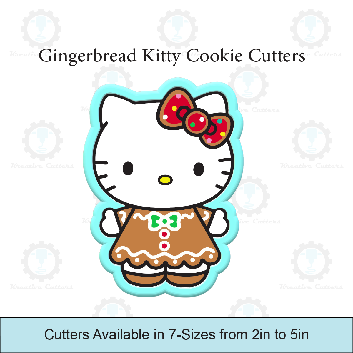 Gingerbread Kitty Cookie Cutters