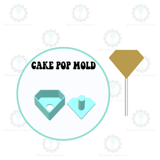 Diamond Cake Pop Mold | Single or Multi-popper