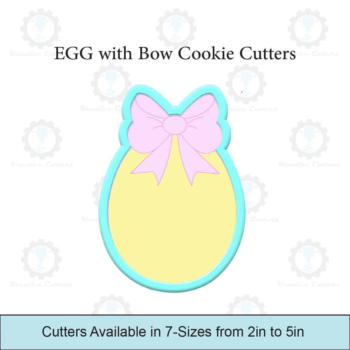 Easter EGG with Bow Cookie Cutters