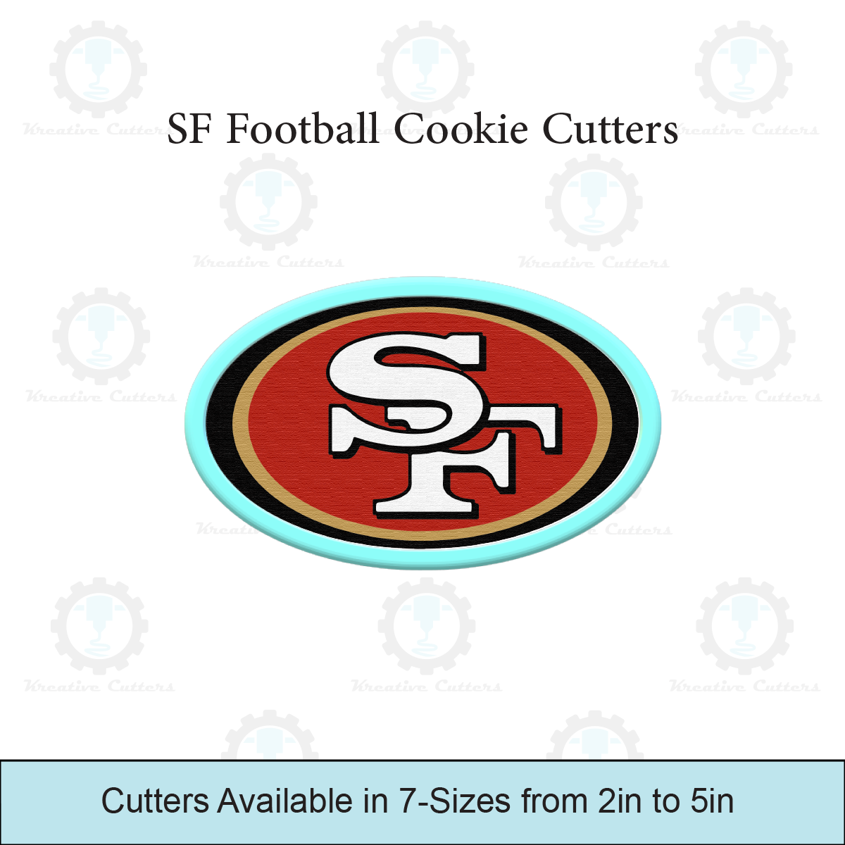 SF Football Cookie Cutters