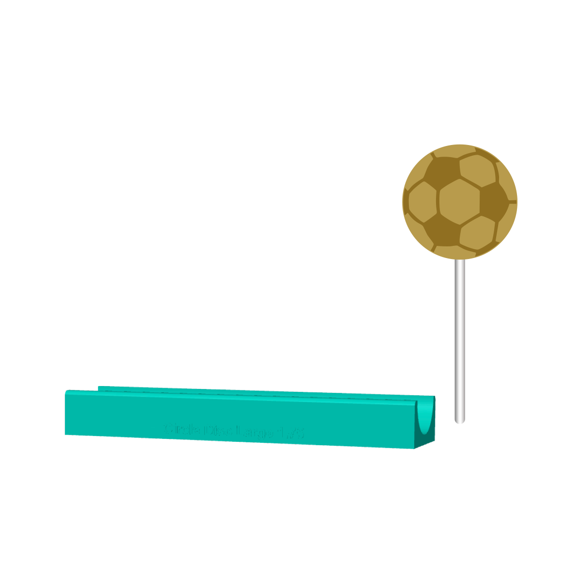 Soccer Ball Cake Pop Mold | Deluxe Cutter, Popper, and Tray Options