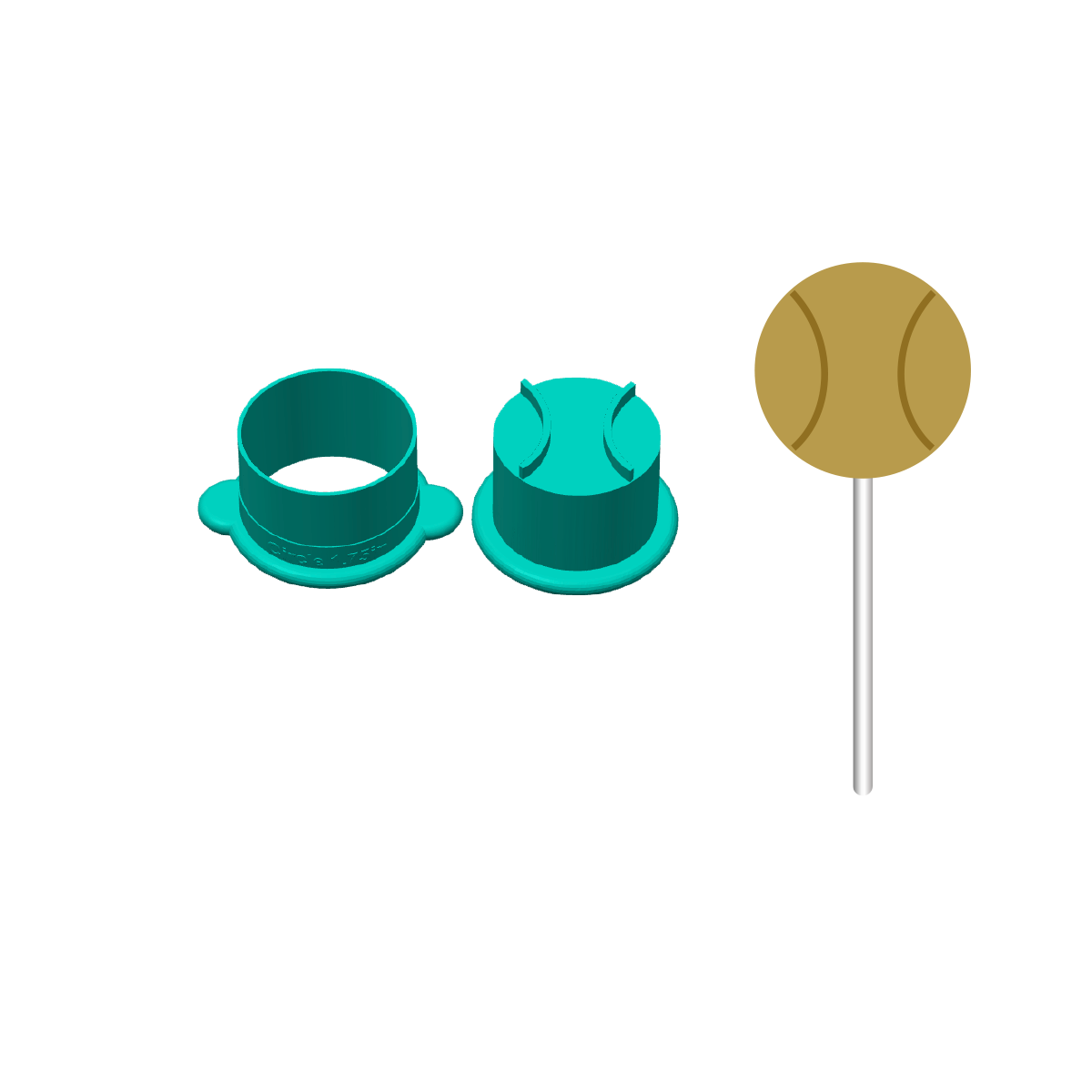 Baseball Cake Pop Mold | Deluxe Cutter, Popper, and Tray Options