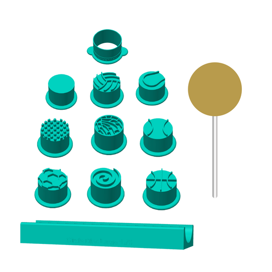 Circle Disc Cake Pop Add on Collection | Build your own Cake Pop Mold Set