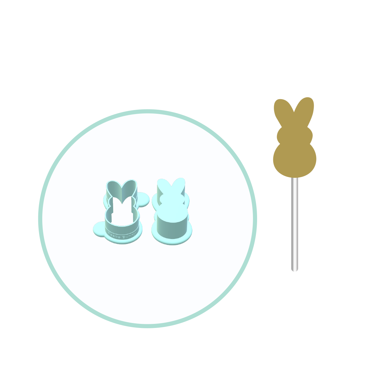 Easter Peeps Bunny Cake Pop Mold