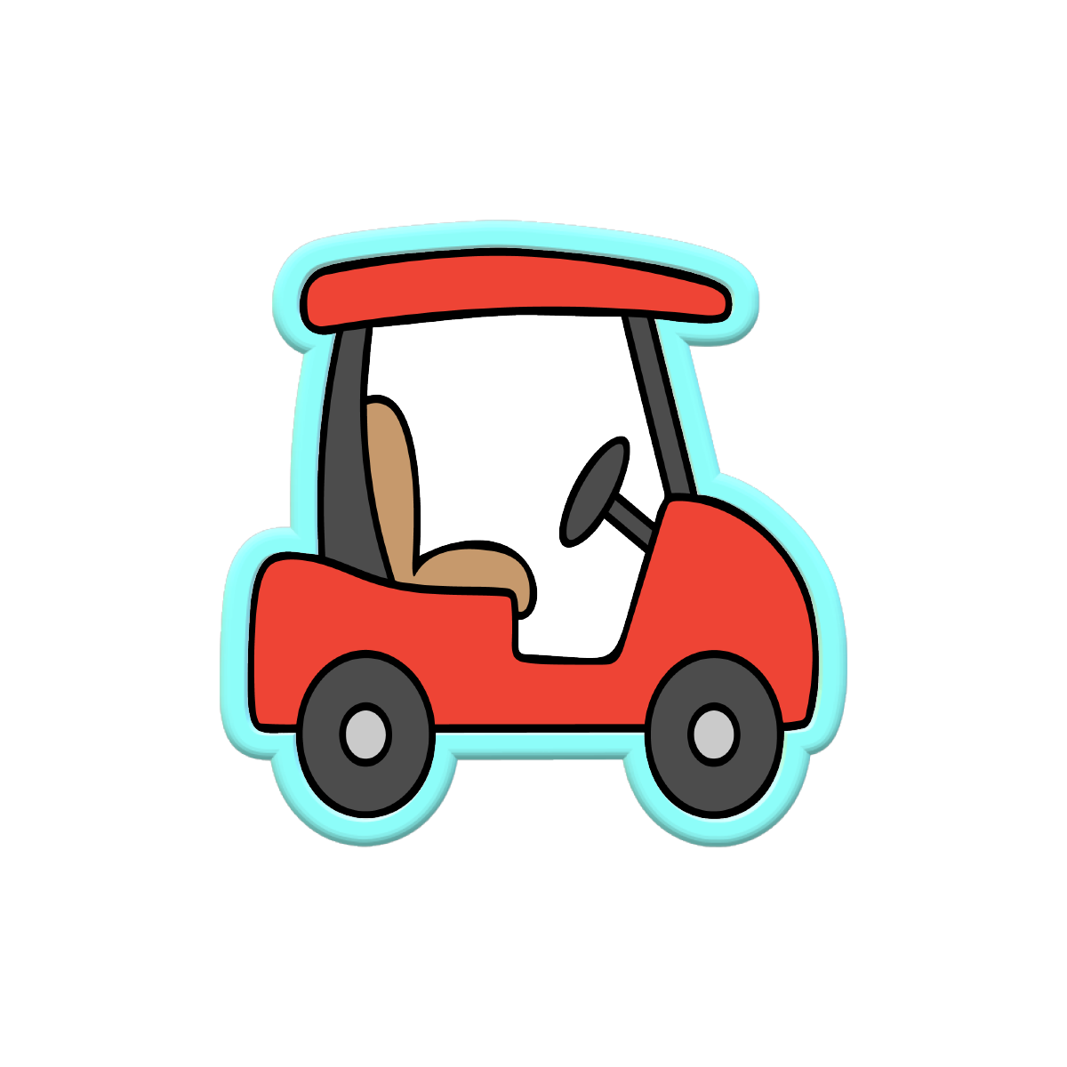 Golf Cart Cookie Cutters