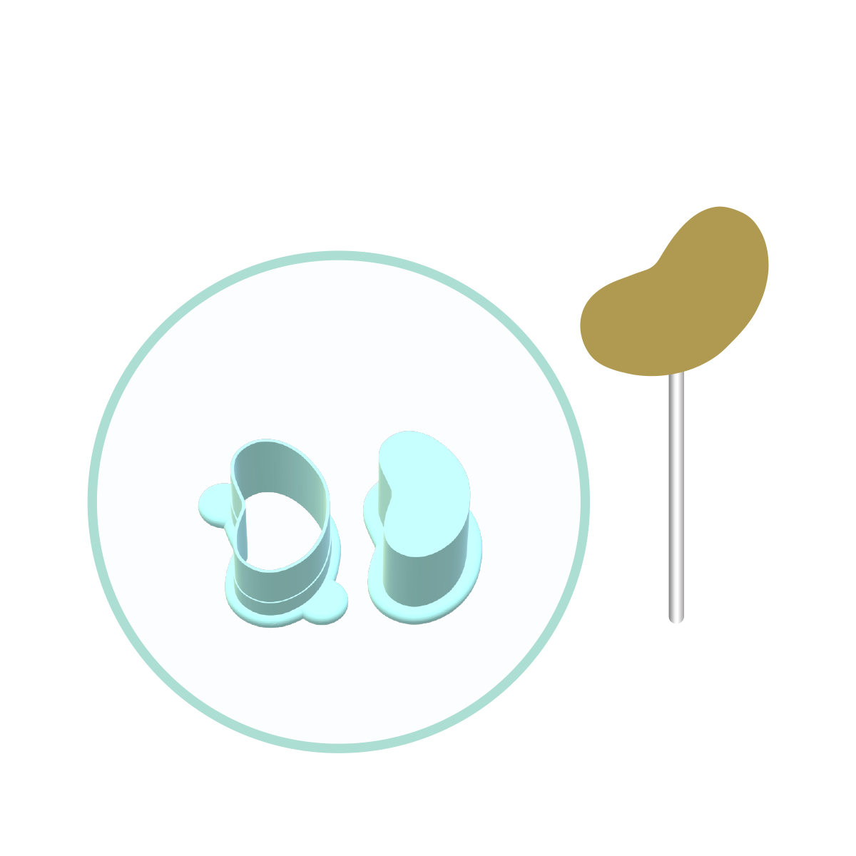 Jelly Bean Cake Pop Mold | Deluxe Cutter, Popper