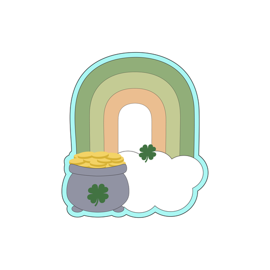 Rainbow with Pot of Gold Cookie Cutters