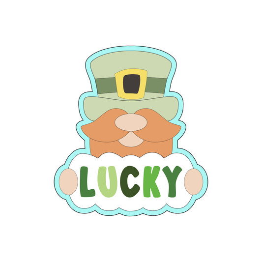Leprechaun With Name Placard Cookie Cutters