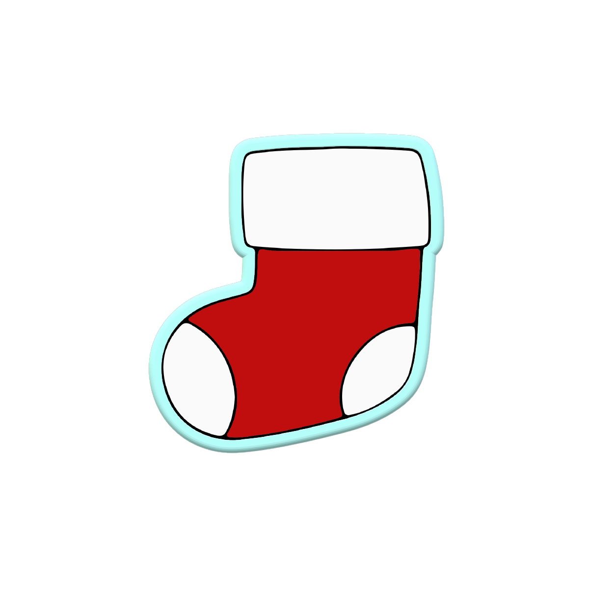 Chubby Christmas Stocking Cookie Cutters