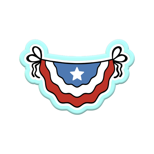4th Of July Pennant Cookie Cutters