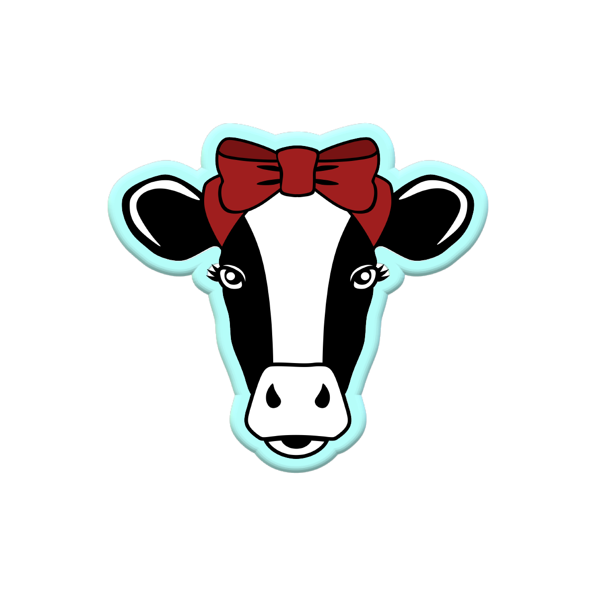 Cow With Bow Cookie Cutters
