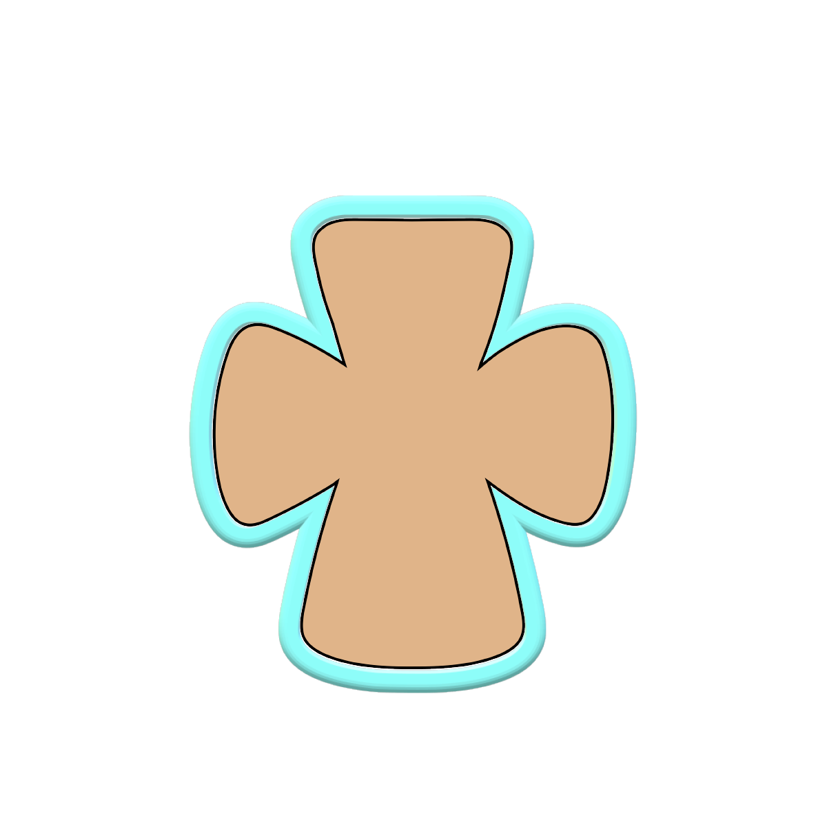 Chubby Cross Cookie Cutters