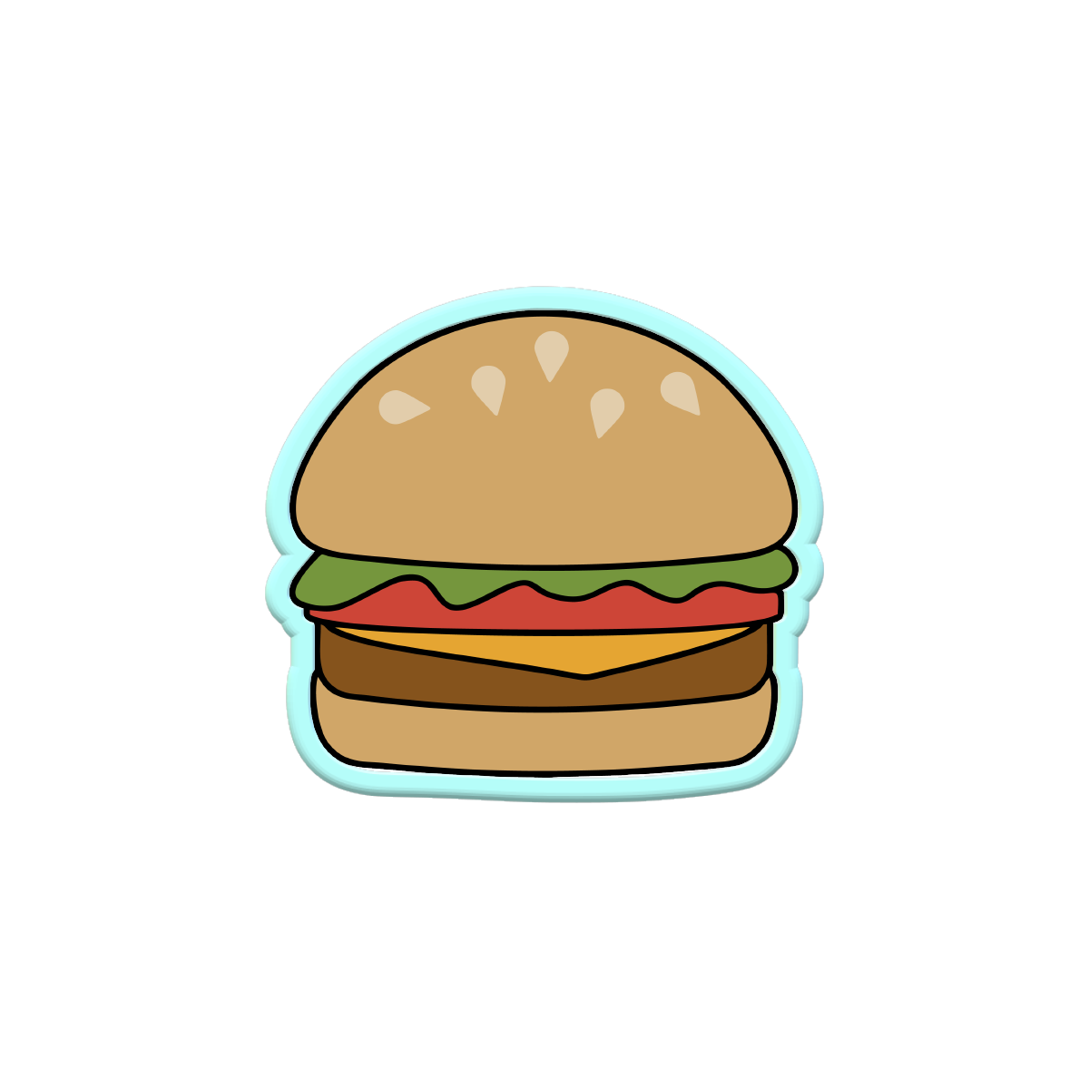Hamburger Cookie Cutters