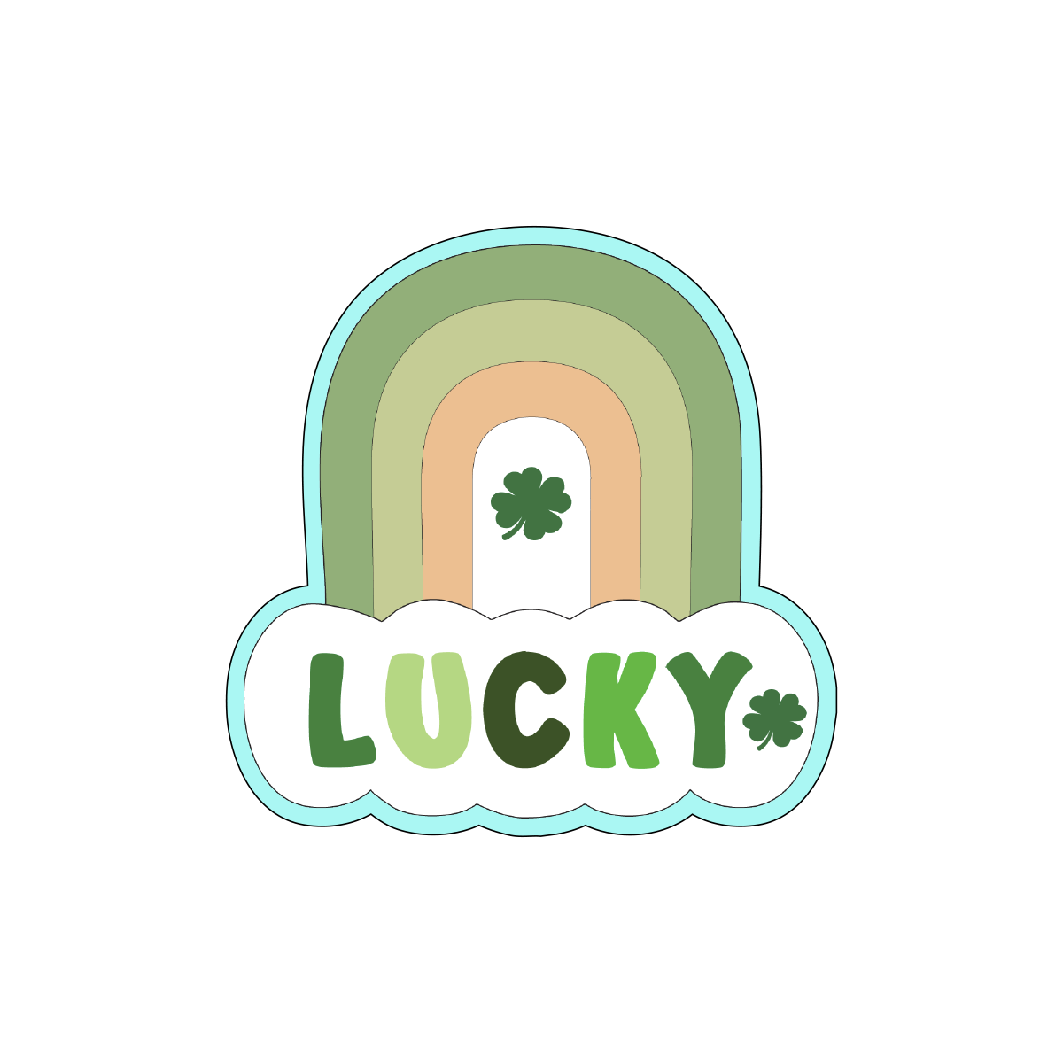 Lucky Rainbow Cookie Cutters