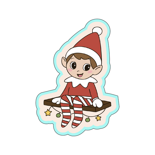 Elf With Lights Cookie Cutters