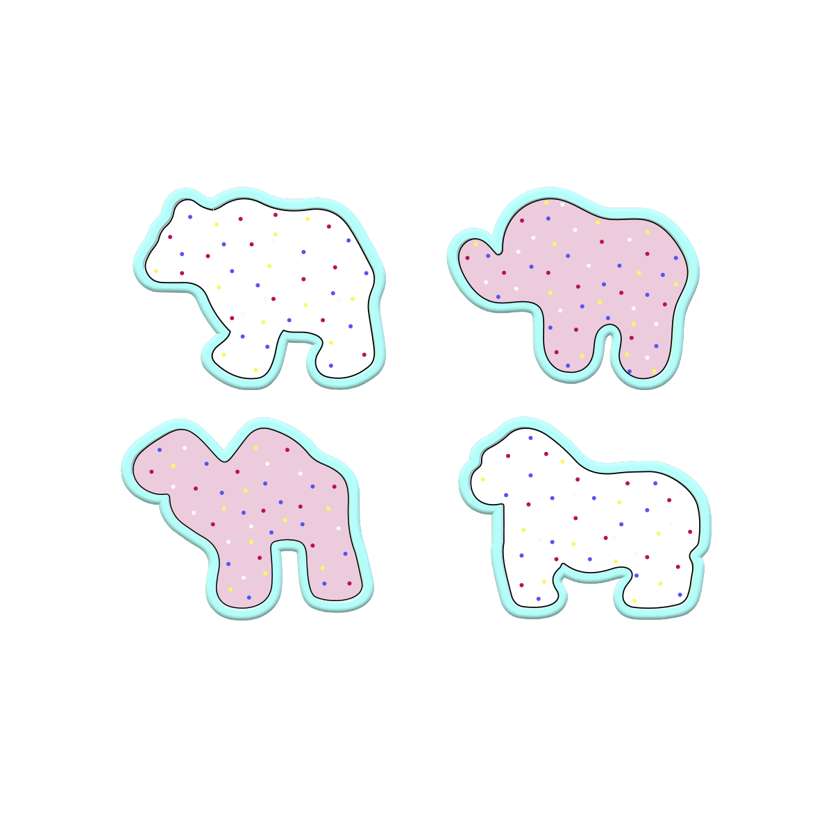 Circus Animals Cookie Cutters