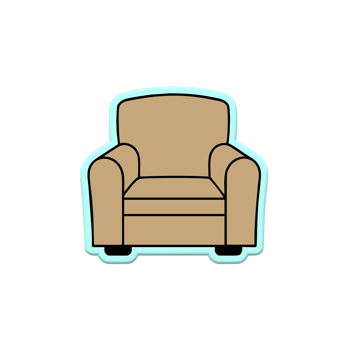 Arm Chair Cookie Cutters