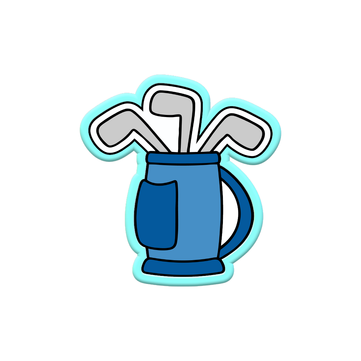 Golf Clubs Cookie Cutters