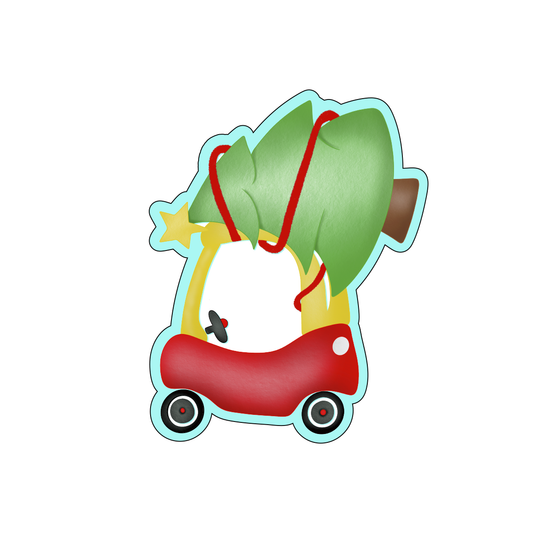 Coupe Car With Tree Cookie Cutters