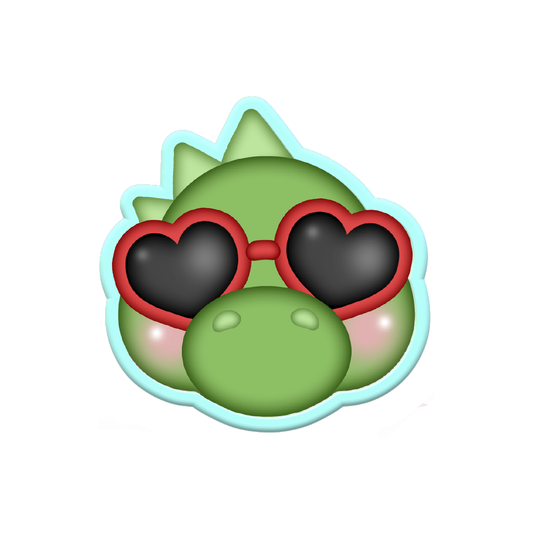 Valentines Dino Face Cookie Cutters