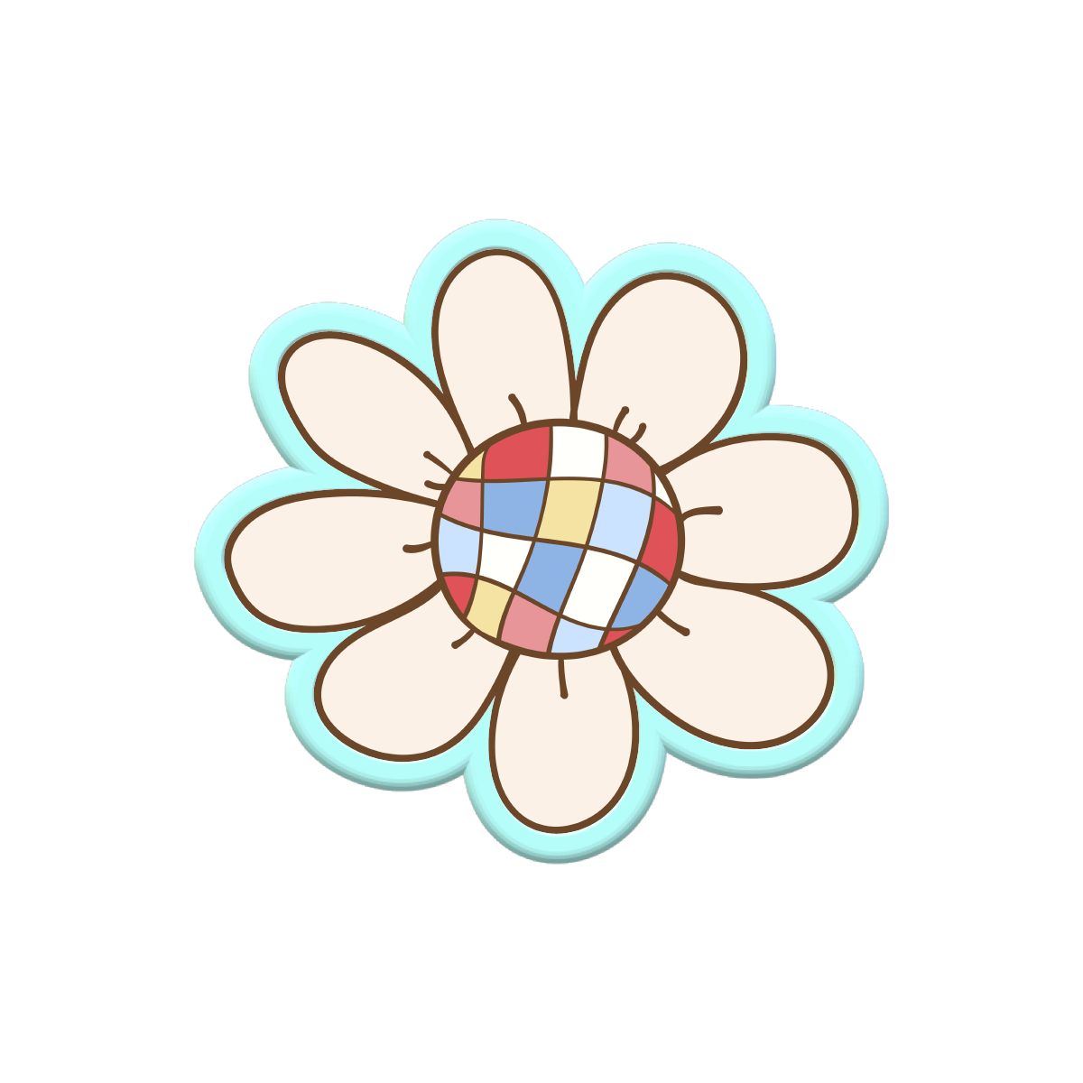Checkered Daisy Cookie Cutters