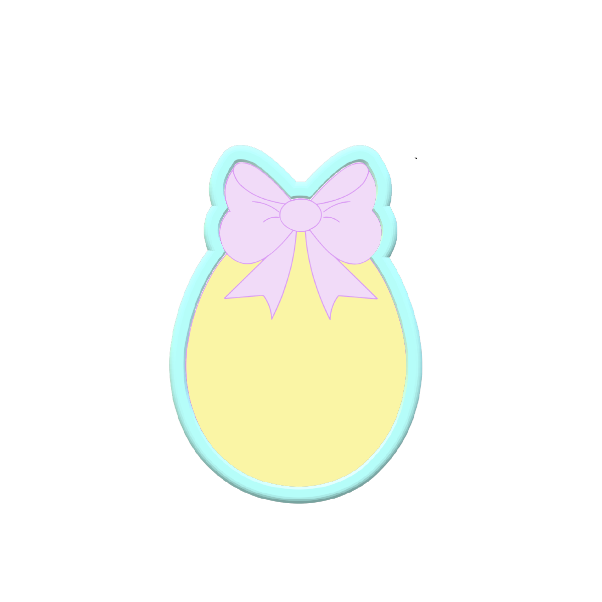 Easter EGG with Bow Cookie Cutters