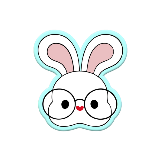 Bunny with glasses Cookie Cutters