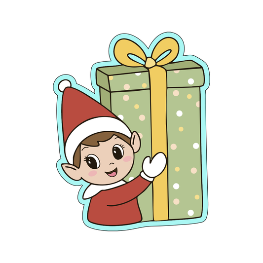 Elf Gift Cookie Cutters
