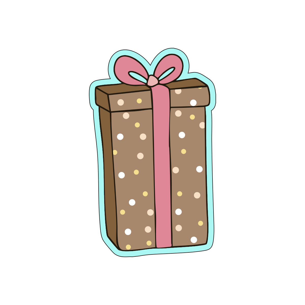 Long Present Cookie Cutter Cookie Cutters